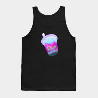 Space galactic, bubble tea, boba, fruit tea, pastel, aesthetic, kawaii Tank Top